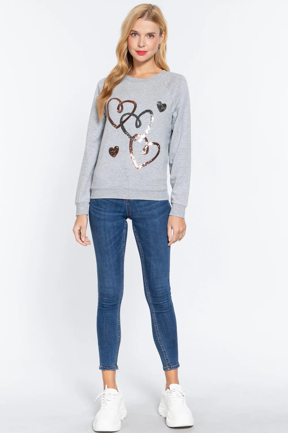 Sequins French Terry Pullover Top - Image #2