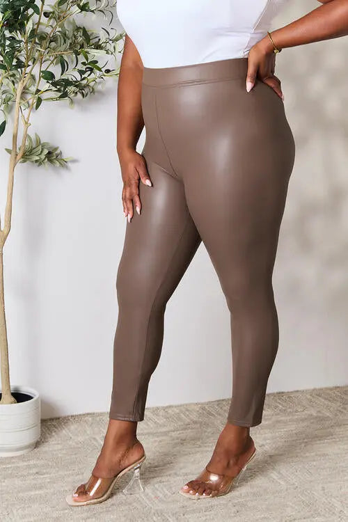 e.Luna Full Size High Waist Skinny Pants - Image #6