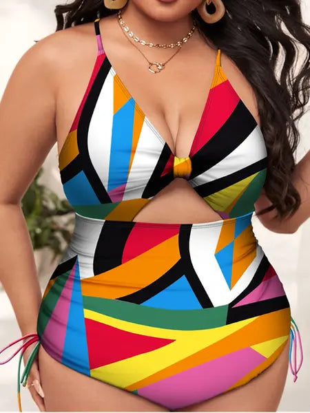 Plus Size Swimwear Printed Bikini Swimsuit Summer Holiday HW5C5ULS3Y - Image #20