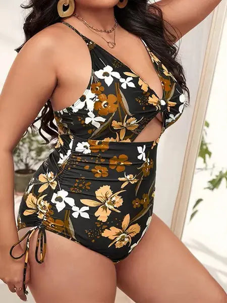 Plus Size Swimwear Printed Bikini Swimsuit Summer Holiday HW5C5ULS3Y - Image #3