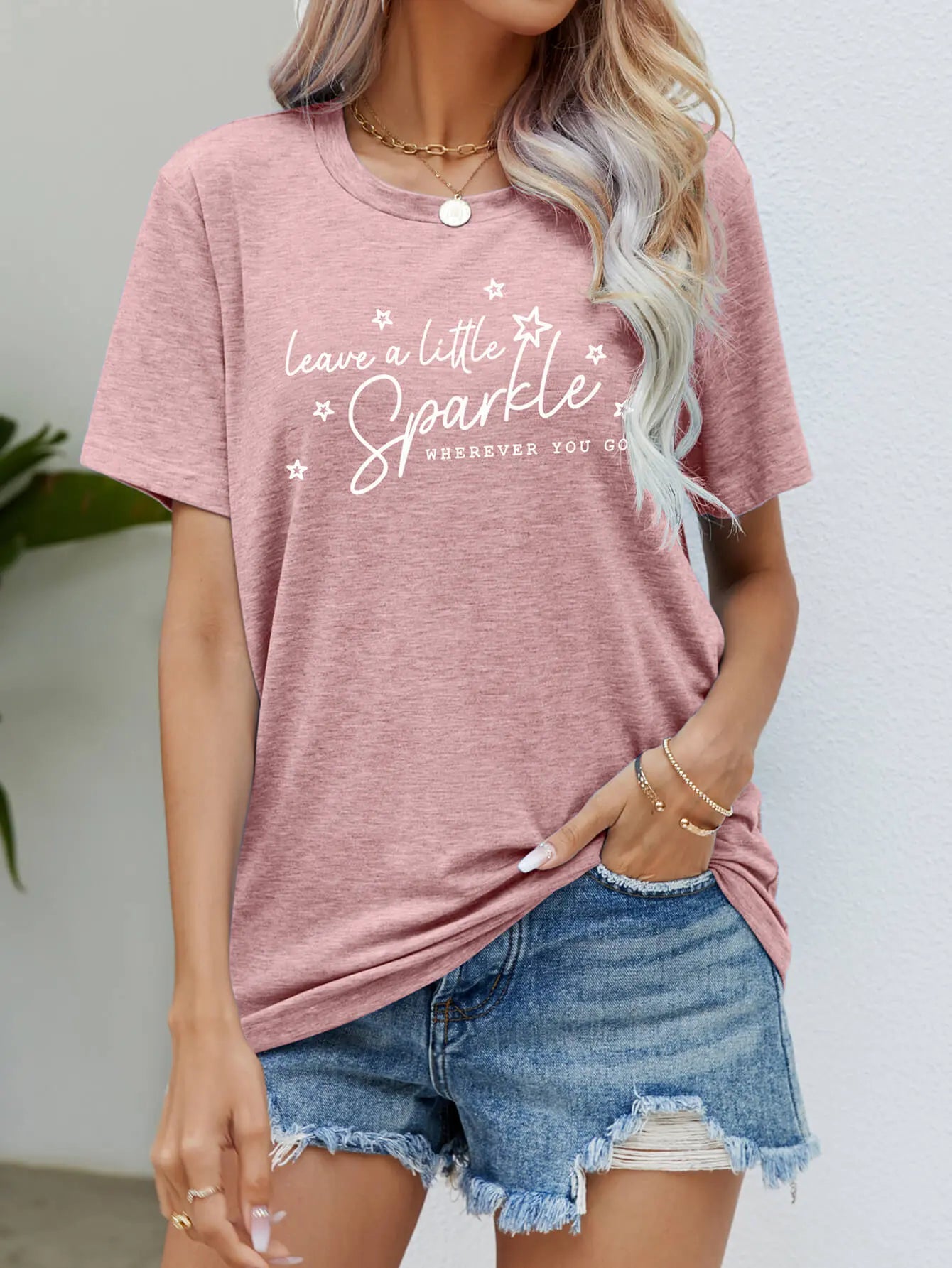 LEAVE A LITTLE SPARKLE WHEREVER YOU GO Tee Shirt - Image #13