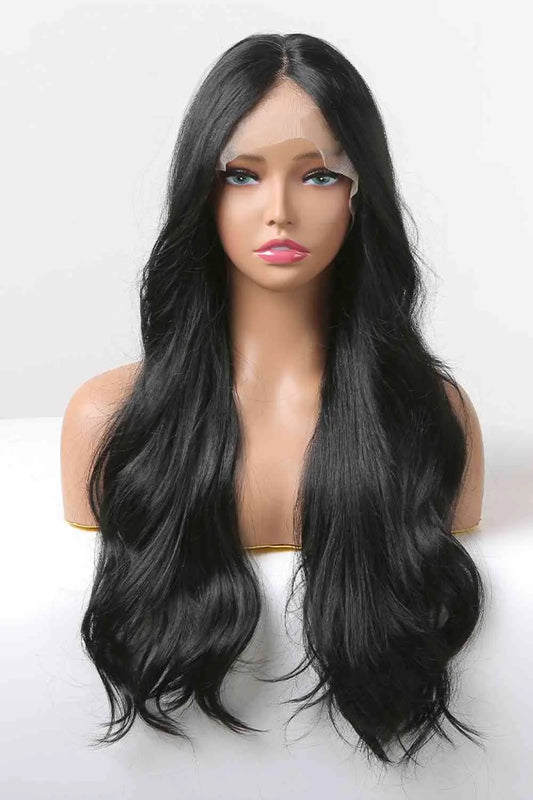 13x2" Lace Front Wigs Synthetic Long Wavy 24" 150% Density - Image #1