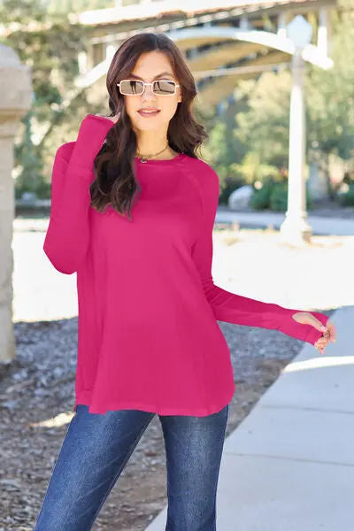 Basic Bae Full Size Round Neck Long Sleeve T-Shirt - Image #18