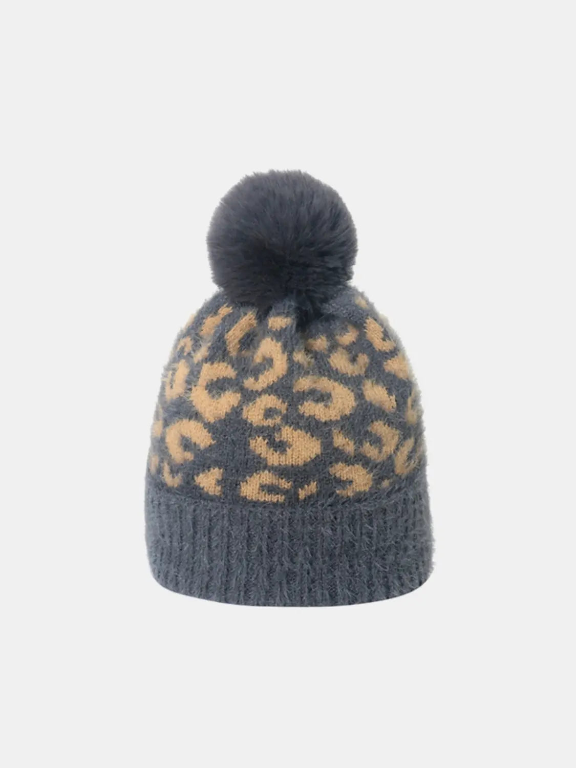 Leopard Hat with Pompom - Image #4