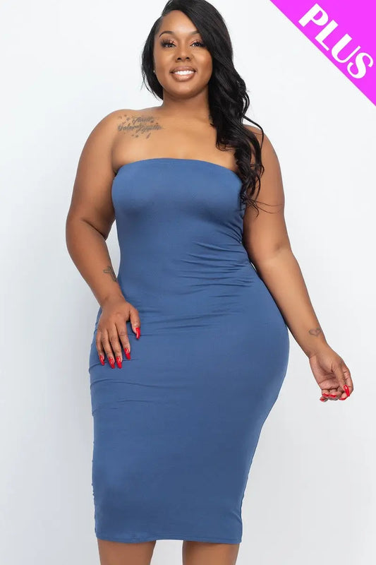 Plus Tube Bodycon Dress - Image #1