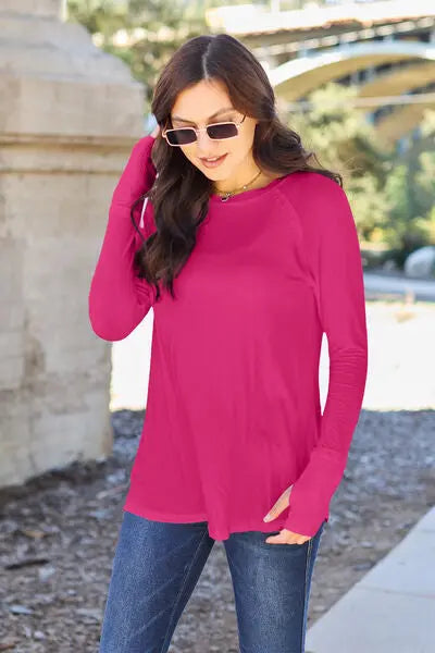 Basic Bae Full Size Round Neck Long Sleeve T-Shirt - Image #16
