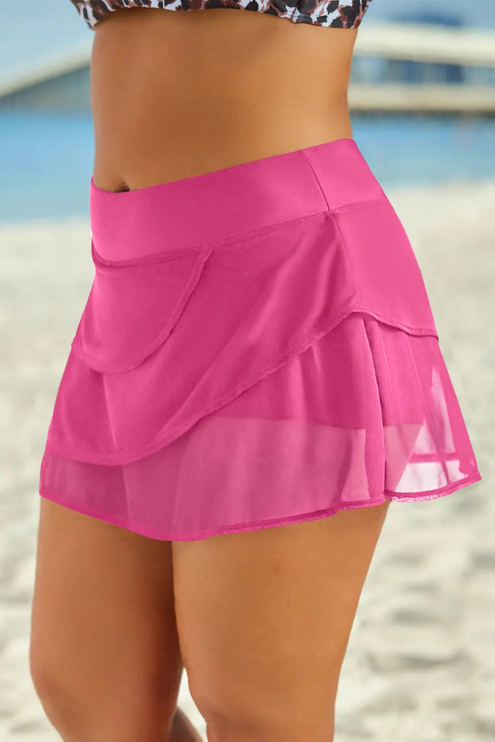 Full Size Layered Swim Skirt - Image #5