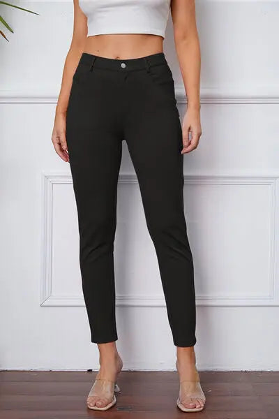 Stretchy Stitch Pants by Basic Bae - Image #1