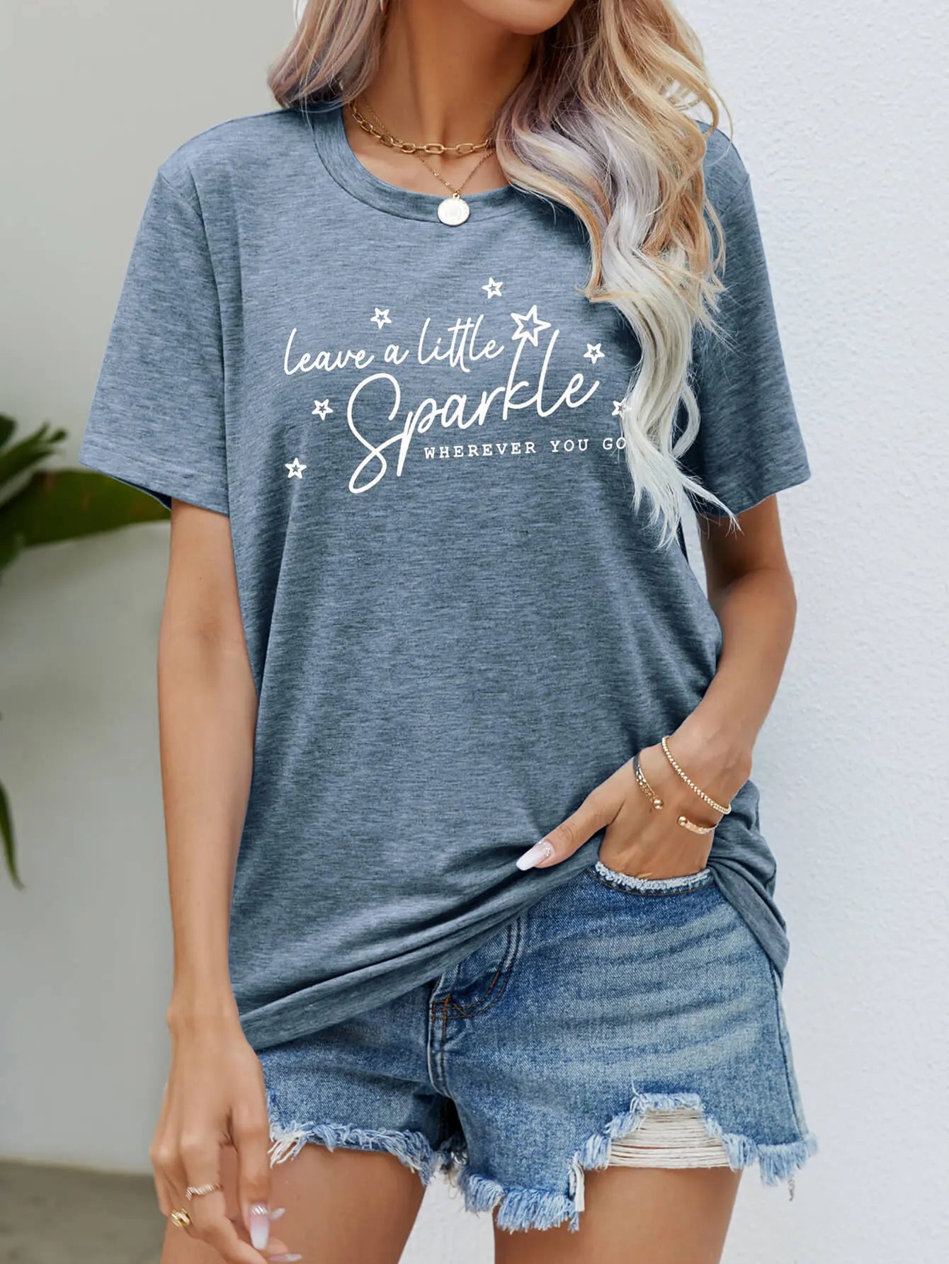 LEAVE A LITTLE SPARKLE WHEREVER YOU GO Tee Shirt - Image #10