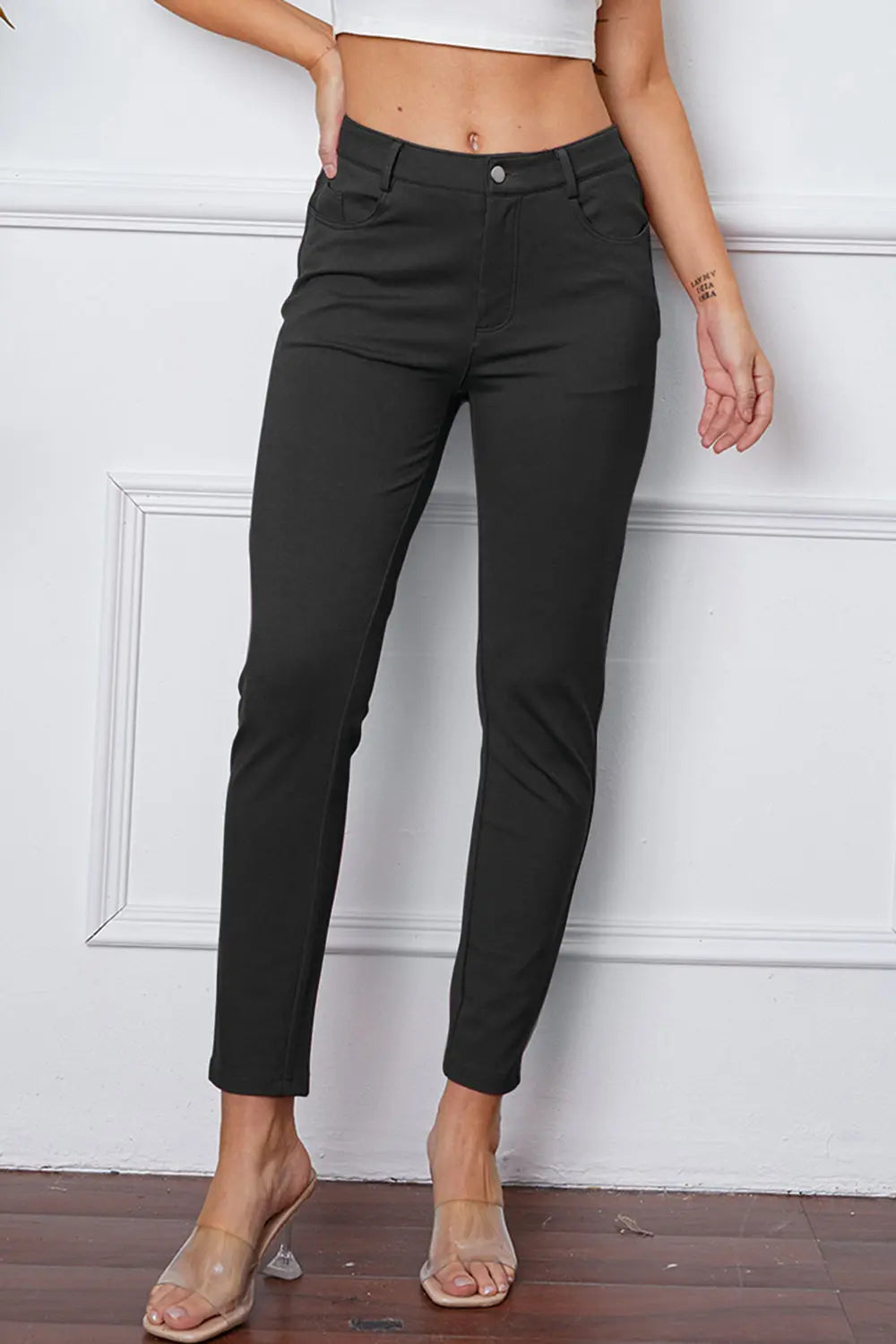 Stretchy Stitch Pants by Basic Bae - Image #24