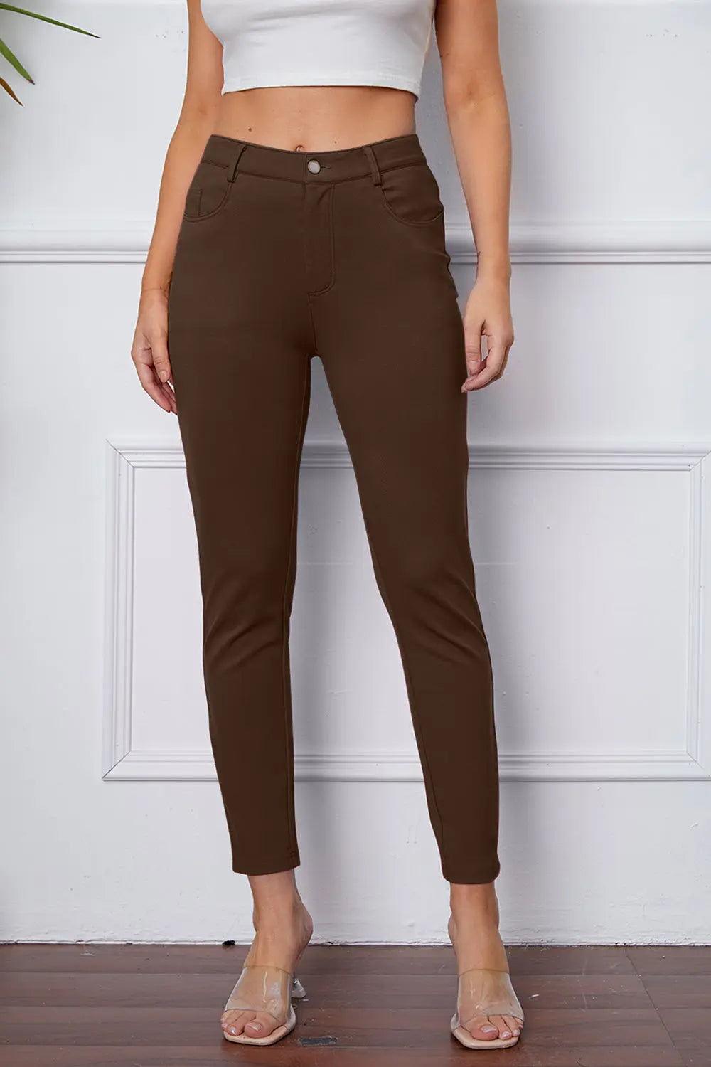 Stretchy Stitch Pants by Basic Bae - Image #29
