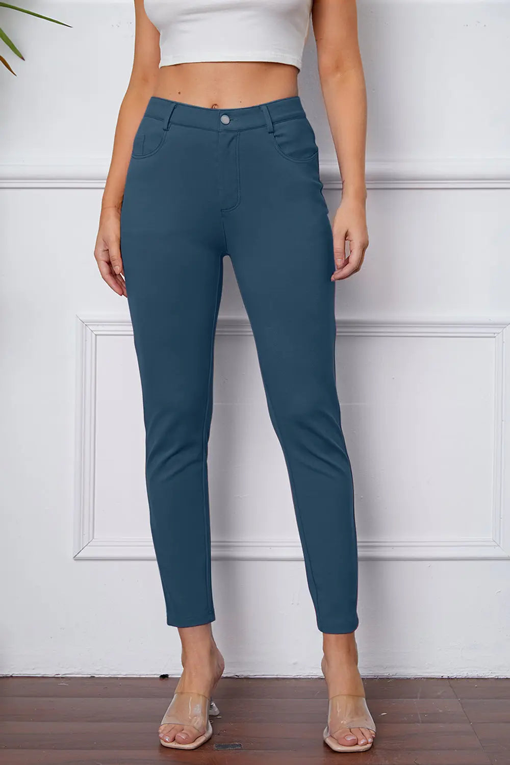 Stretchy Stitch Pants by Basic Bae - Image #26