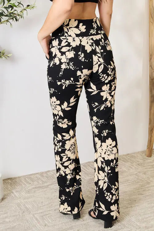 Heimish Full Size High Waist Floral Flare Pants - Image #8