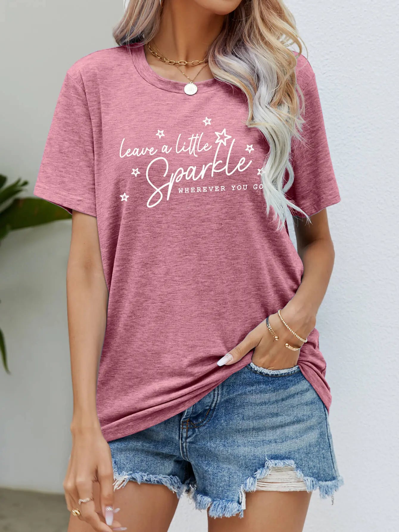 LEAVE A LITTLE SPARKLE WHEREVER YOU GO Tee Shirt - Image #16