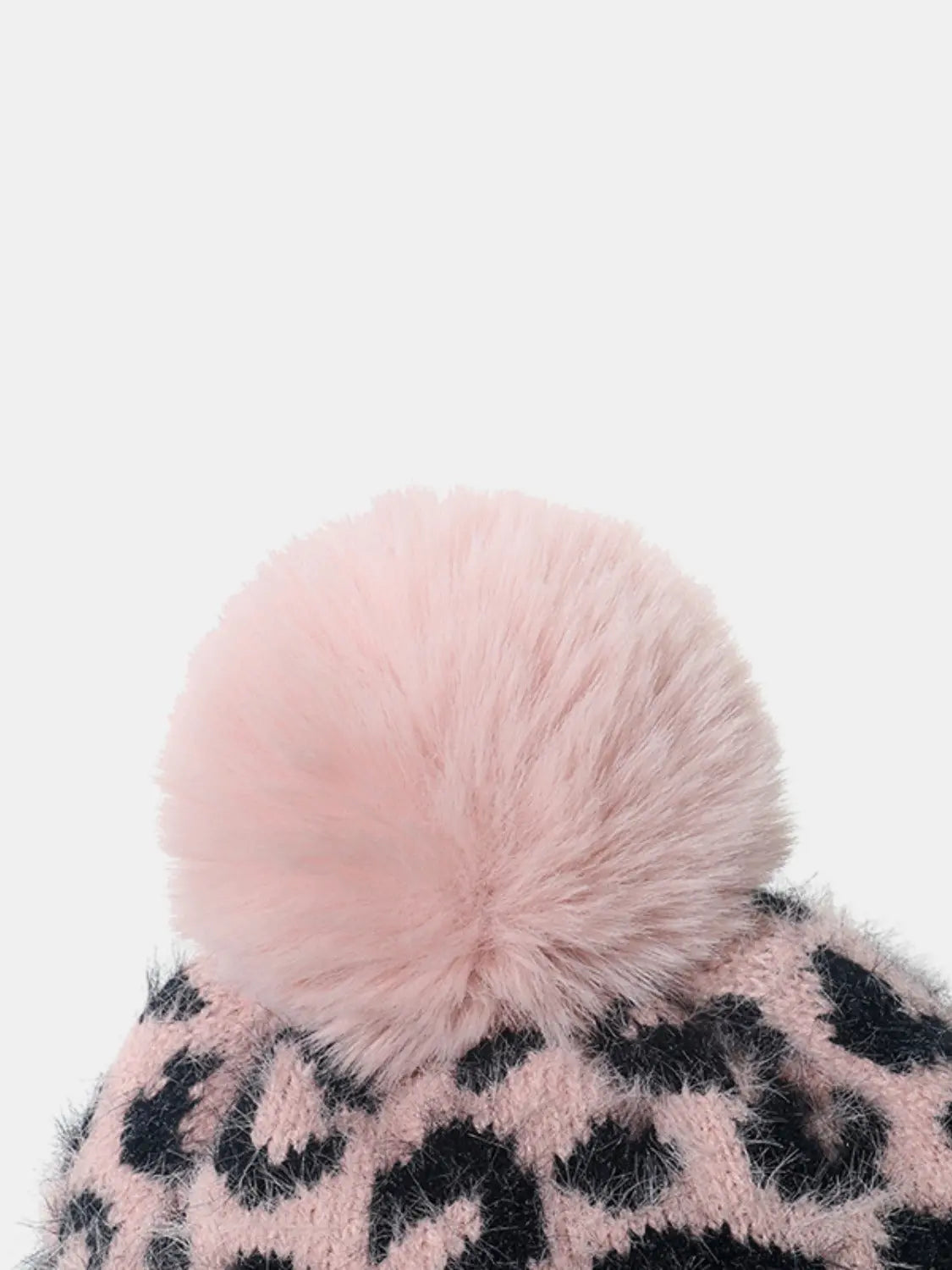 Leopard Hat with Pompom - Image #3
