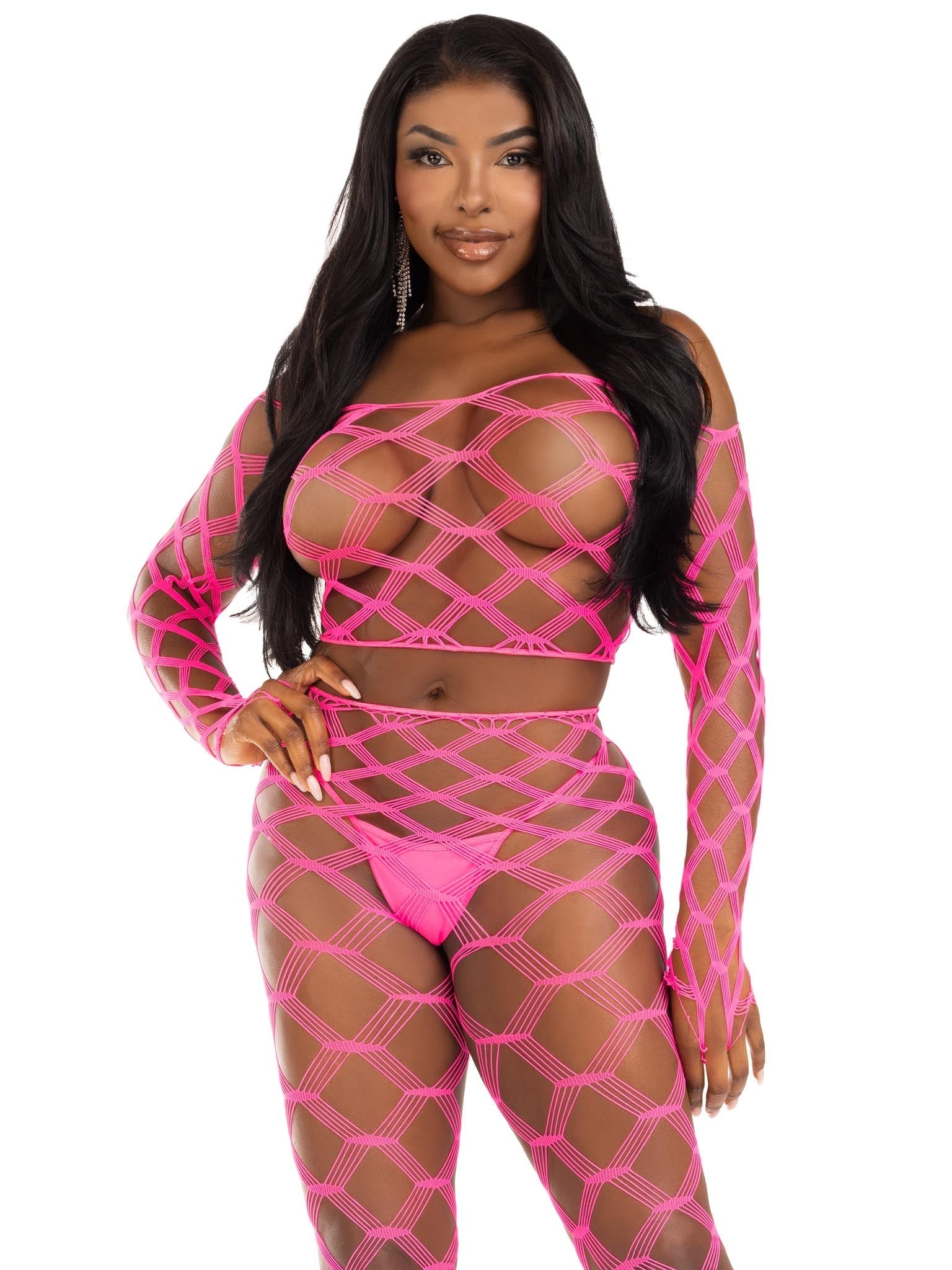 Never Say Never Crop Top and Tights Set