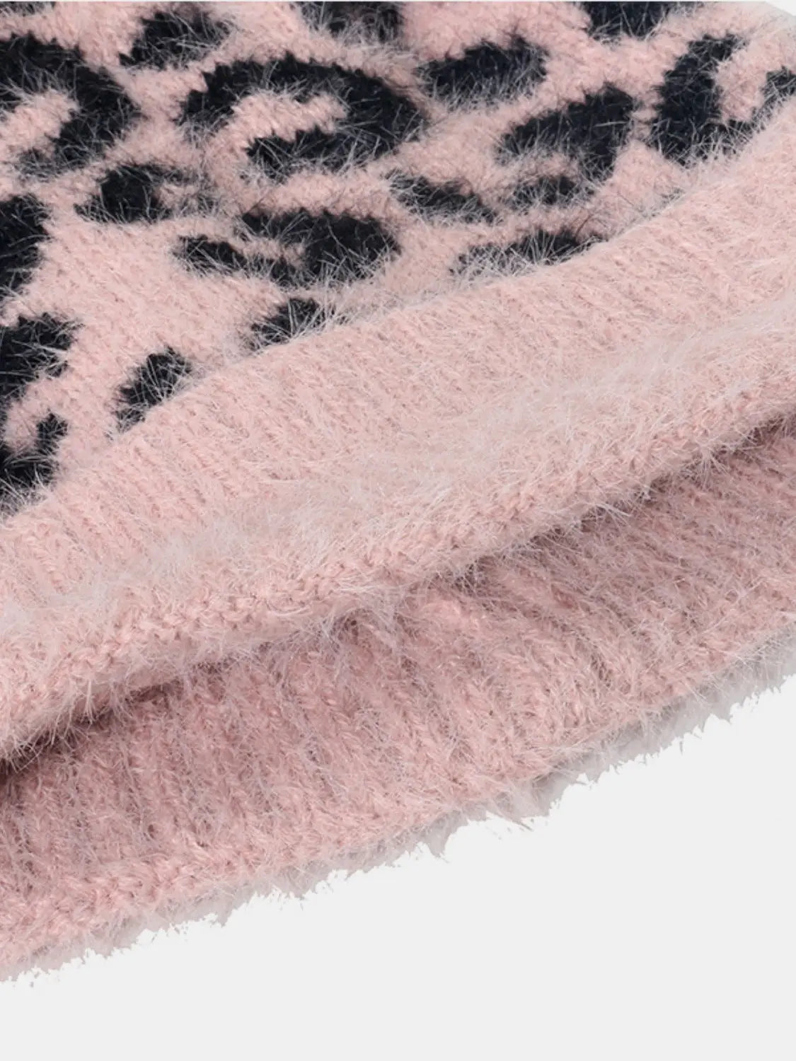 Leopard Hat with Pompom - Image #2