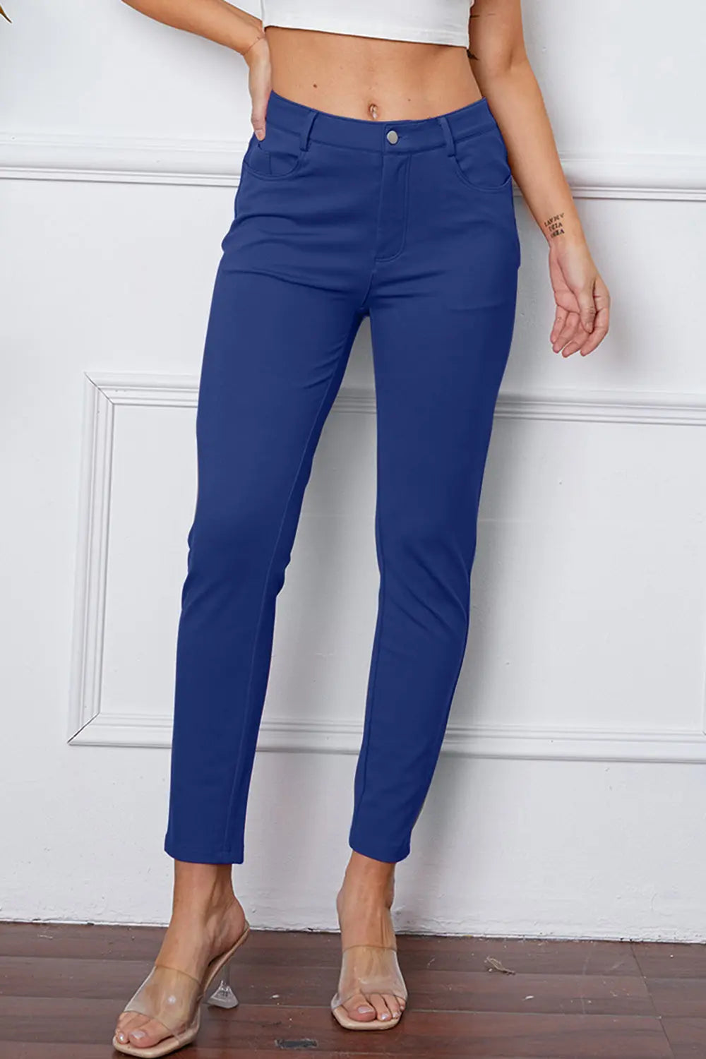 Stretchy Stitch Pants by Basic Bae - Image #28