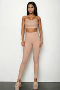 Ribbed Tube Top & Leggings Set