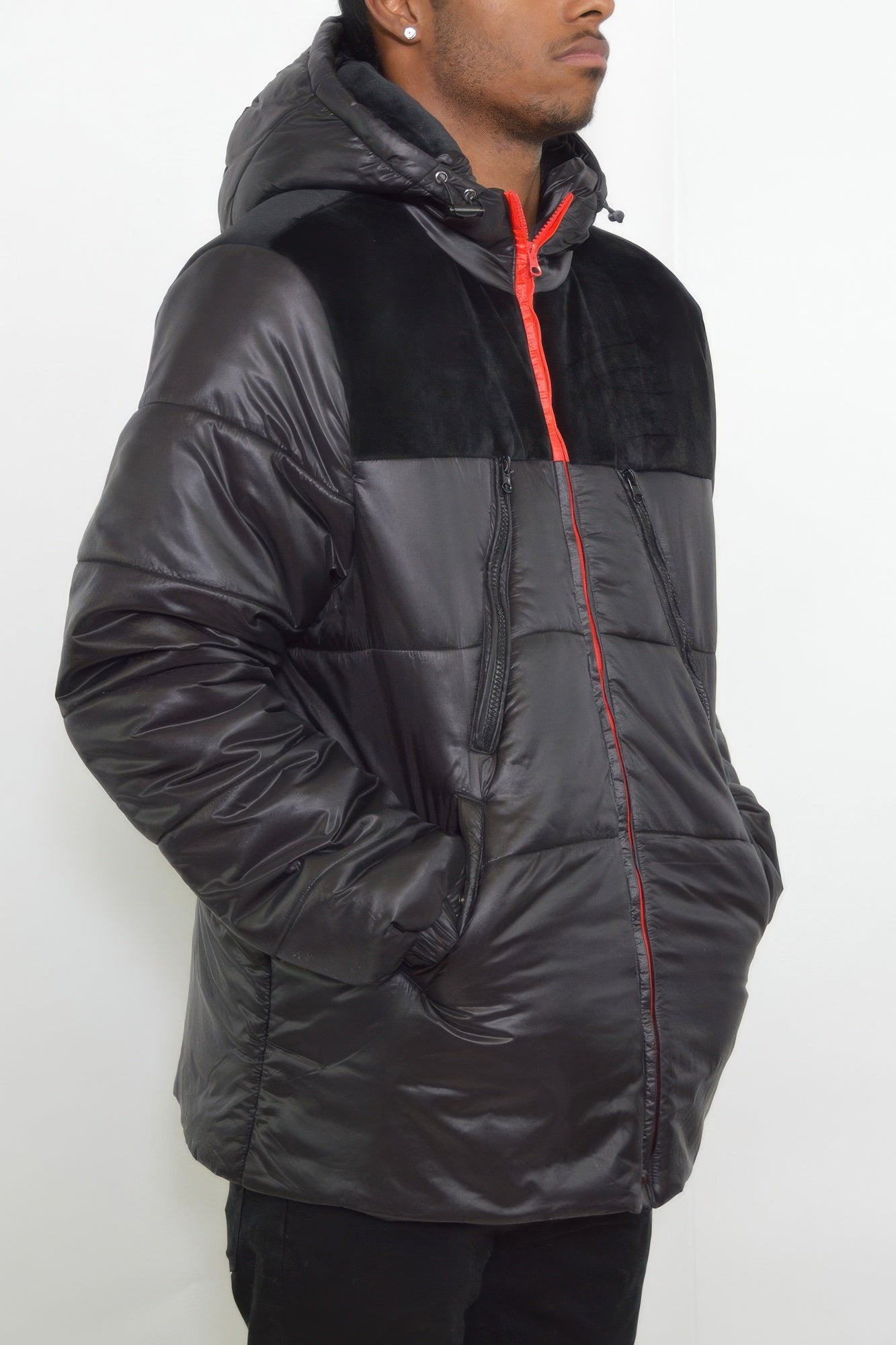 Mens Padded Buffle Puffer Jacket