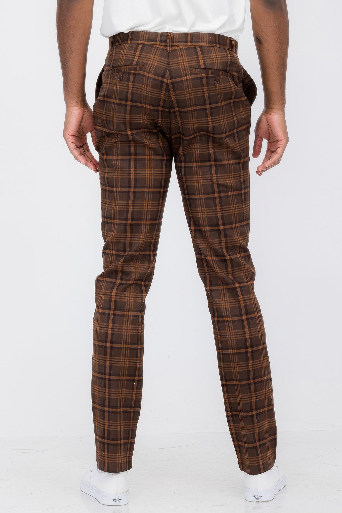 Mens Plaid Trouser Pants