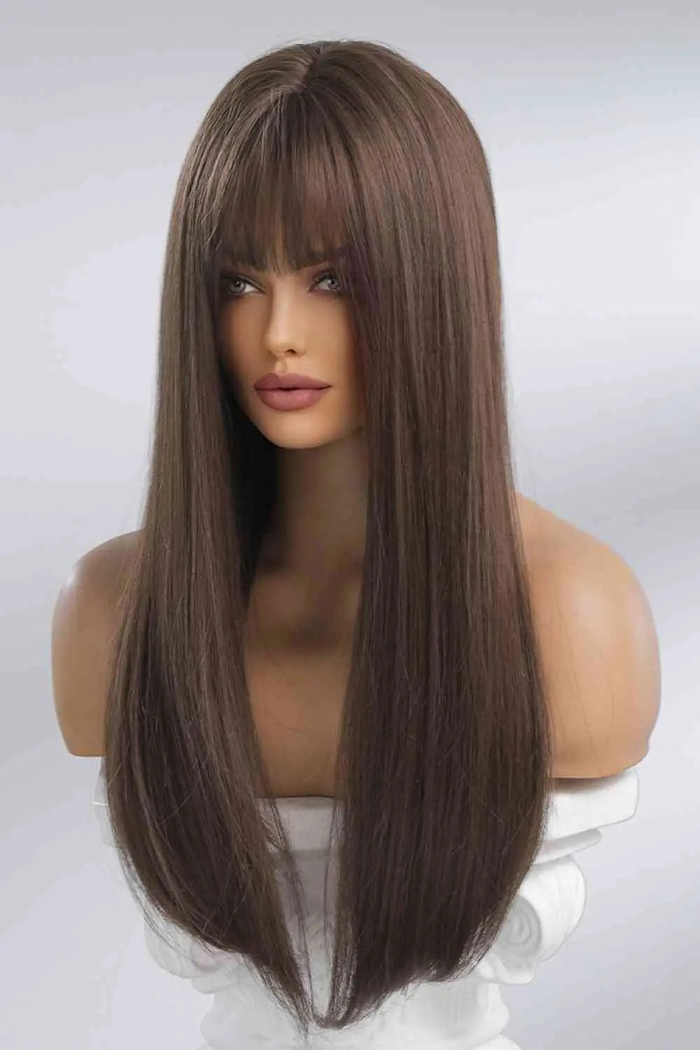 Full Machine Long Straight Synthetic Wigs 26'' - Image #8