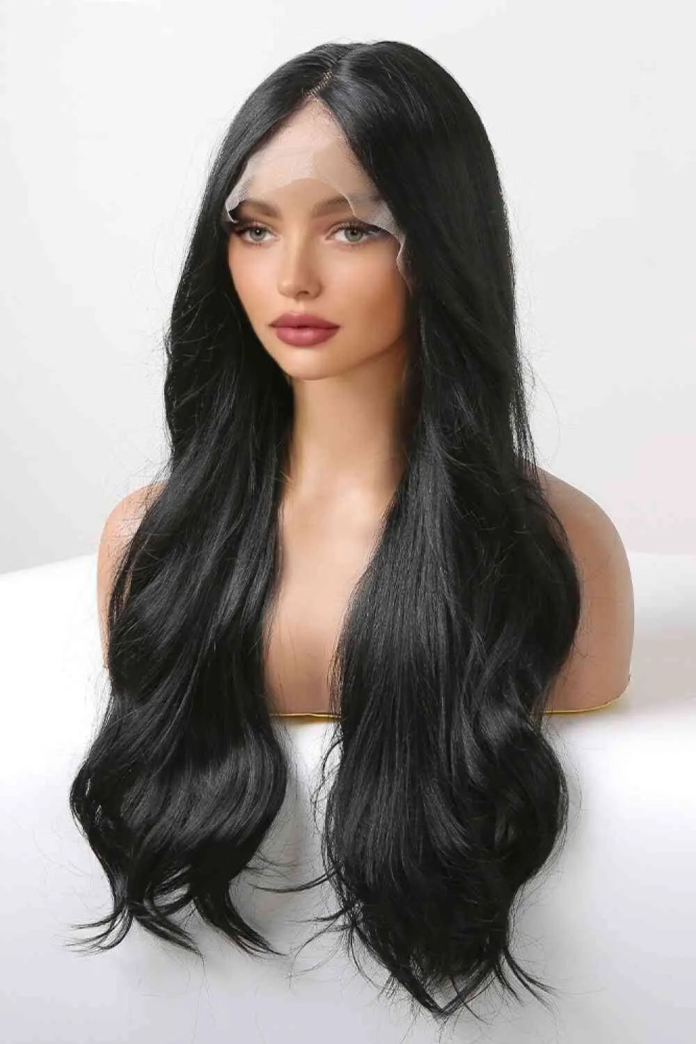 13x2" Lace Front Wigs Synthetic Long Wavy 24" 150% Density - Image #6