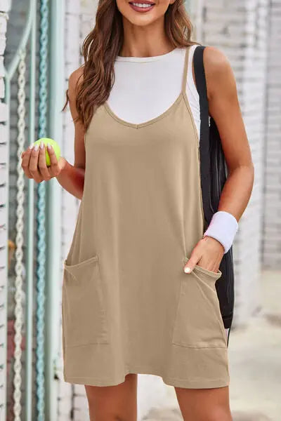 Scoop Neck Cami Dress and Shorts Set - Image #13