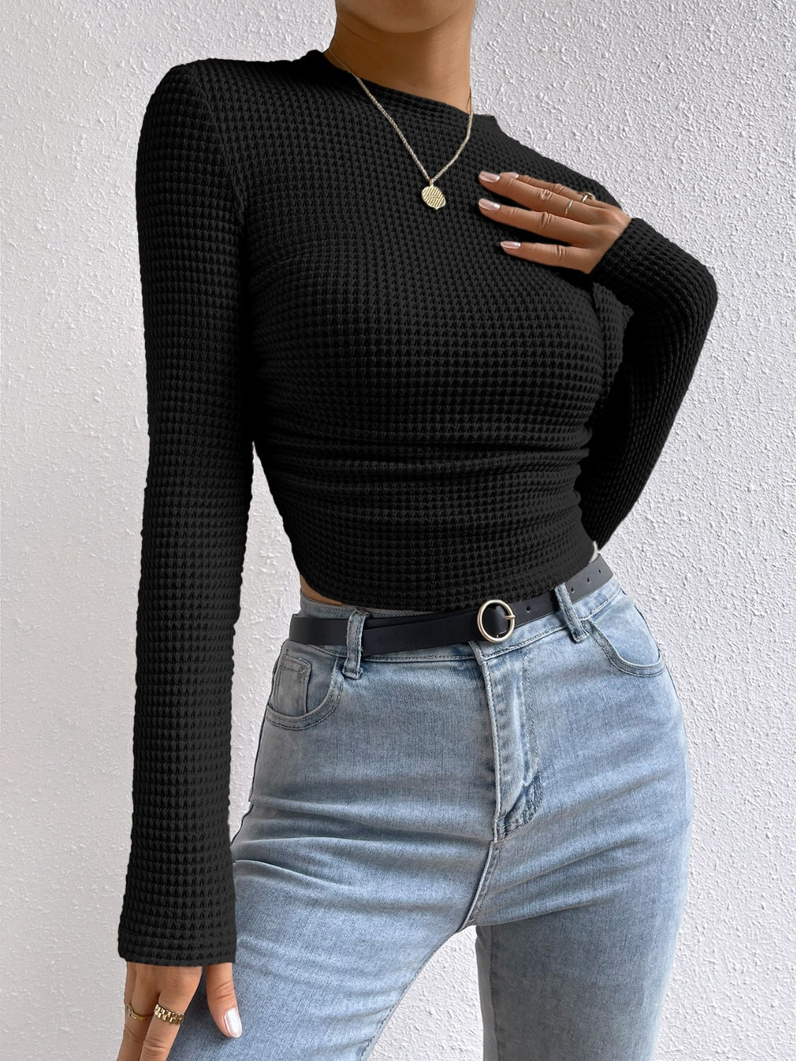 Round Neck Long Sleeve T-Shirt