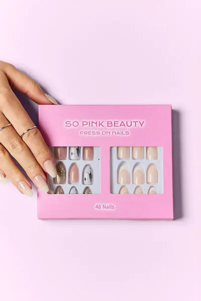 SO PINK BEAUTY Press On Nails 2 Packs - Image #1