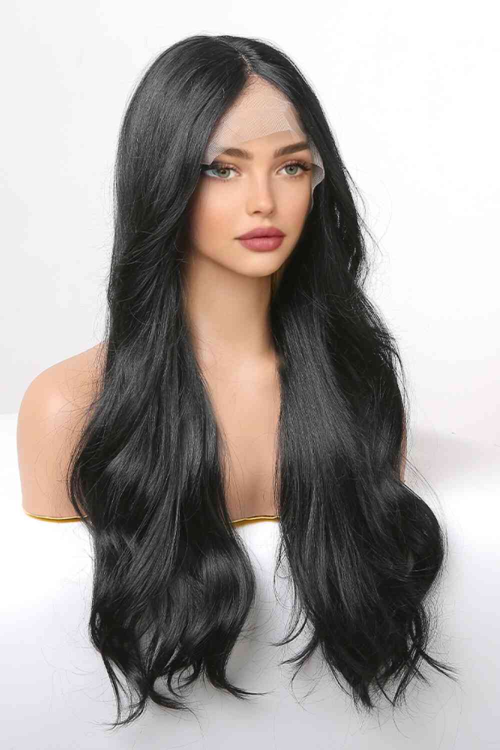 13x2" Lace Front Wigs Synthetic Long Wavy 24" 150% Density