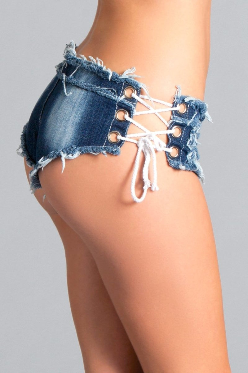 BWJ4BL Strings Attached Shorts