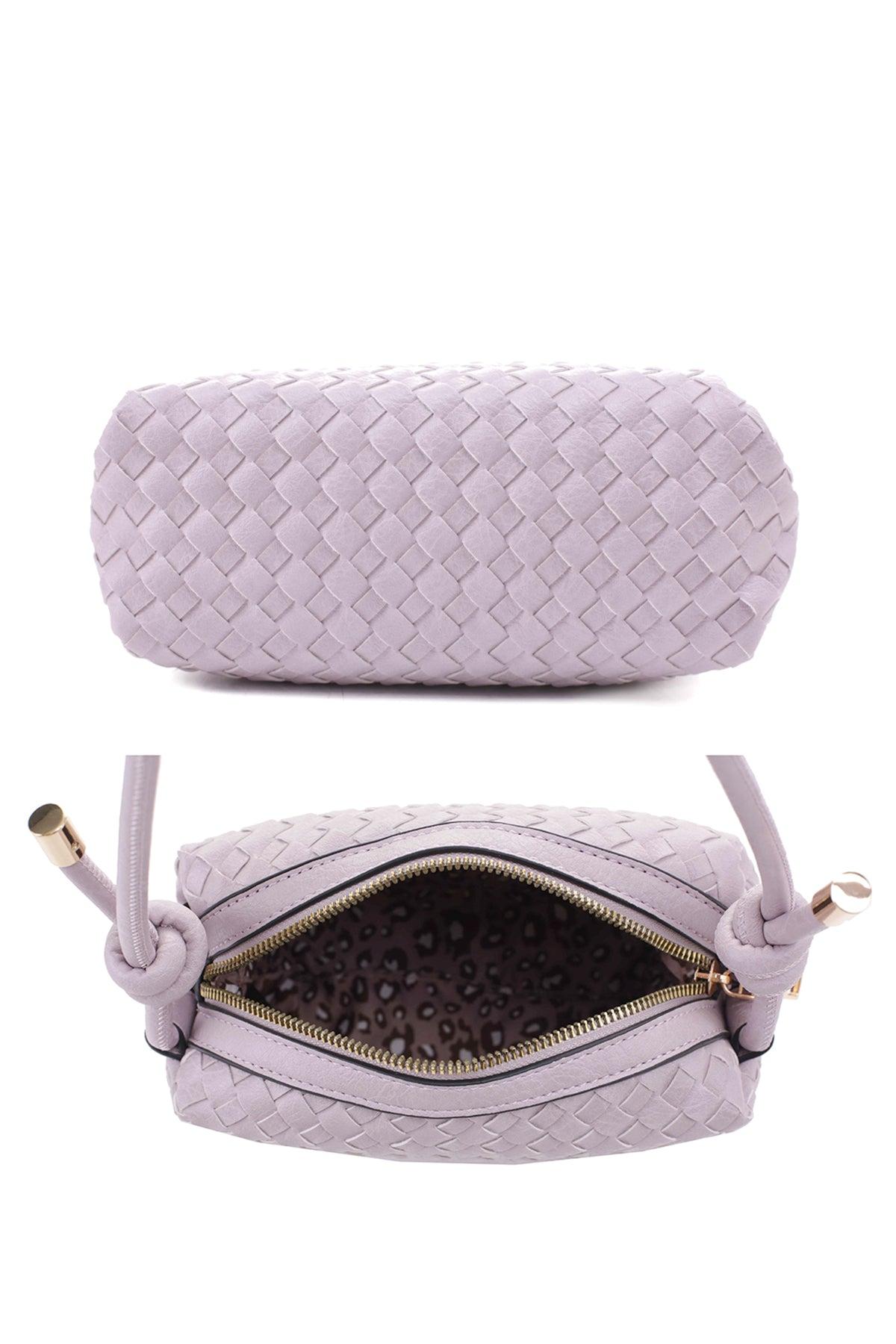 Braid Texture Zipper Crossbody Bag - Image #9