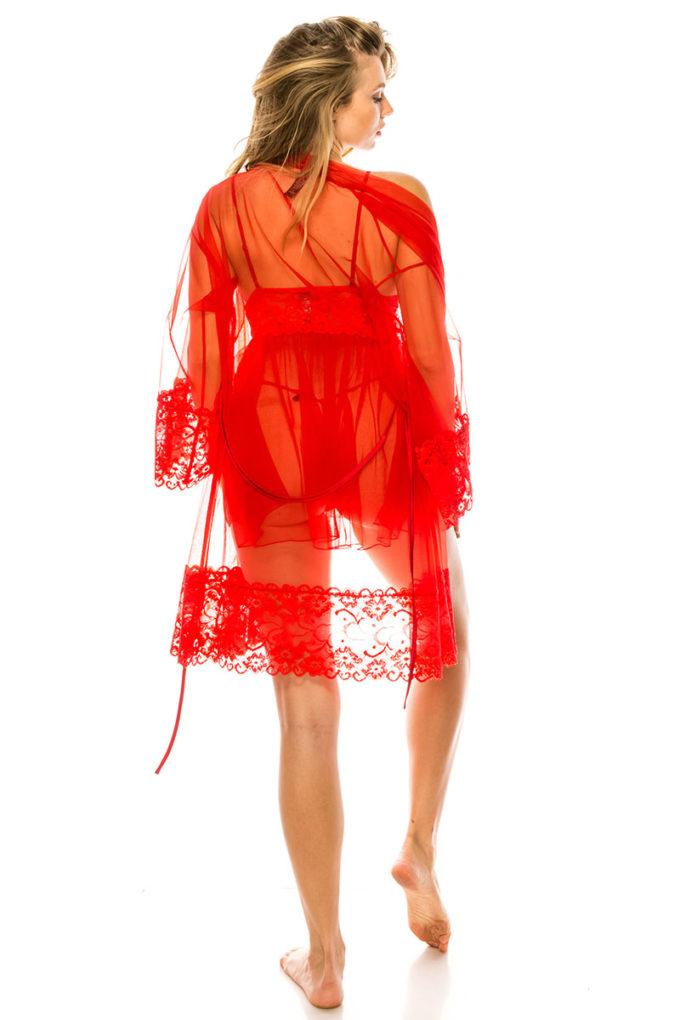 3pc Mesh Robe Set - Image #4